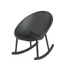 Coolbibila-Patio Chair Set Of 2, Patio Chair Made Of High-Quality Polypropylene, Rocking Chairs For Outdoor With Modern Design - 3 of 4