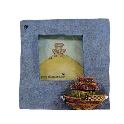 Boyds Bears Resin 2.75 In The Ark Mini Frame Noah Photo Single Image Frames