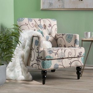 NicBex Harrison Tufted Club Chair - Upholstered Accent Armchair, Classic Living Room Seating - 1 of 4