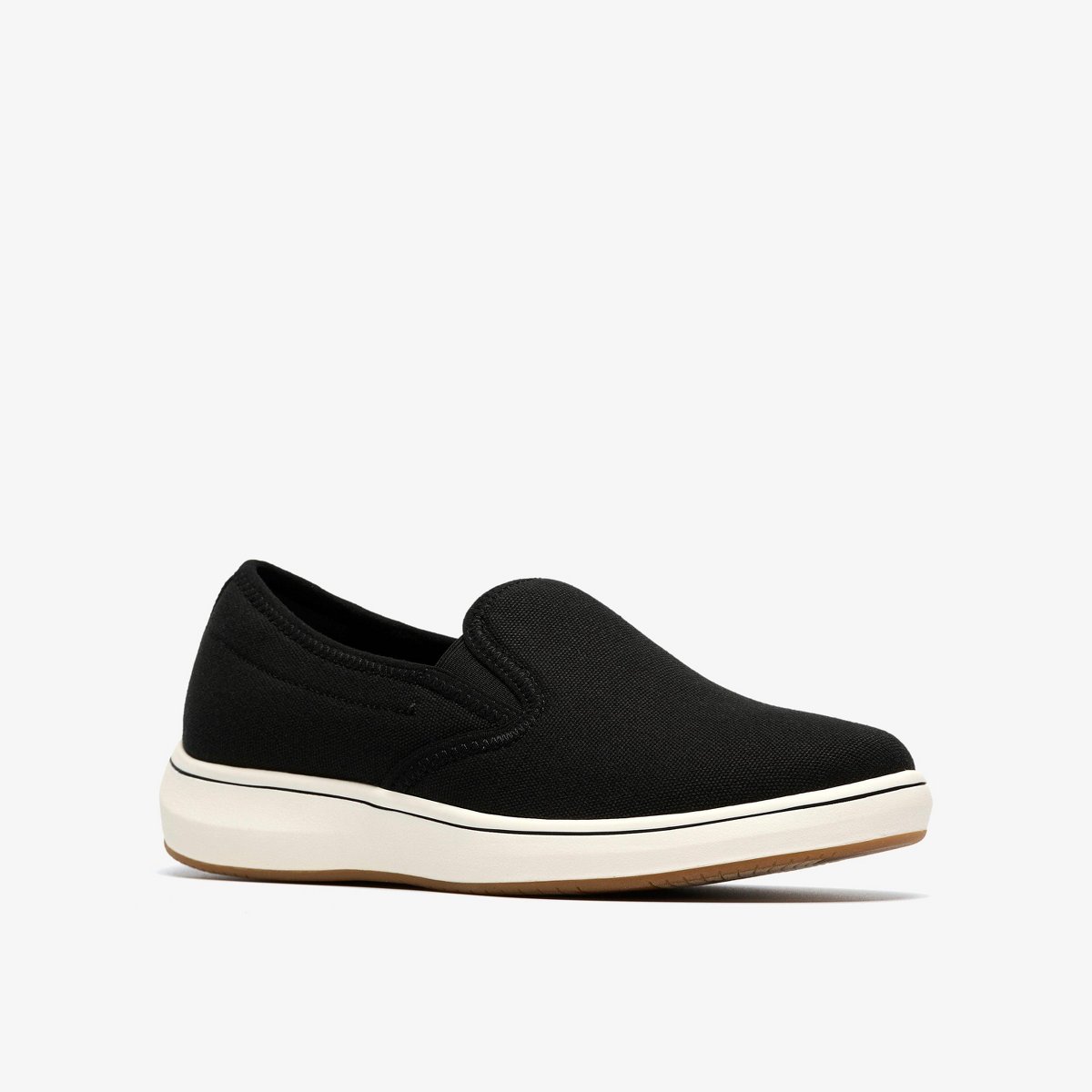 Обувь Clarks Cloudsteppers Womens Breeze Sky Zoe Black Canvas Shoes 11 Medium — фото 4