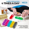 MEDca Weekly Travel Pill Organizer: Prescription and Medication Wallet Box Reminder, Dispenser, Vitamin Caddy Organizer, for 4 Times A Day - 4 of 4