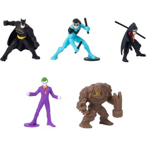DC Comics, Batman, Robin, Nightwing vs The Joker, Clayface 5-Pack, 2-inch Action Figures, Kids Toys for Boys and Girls Ages 3 and Up - 1 of 4