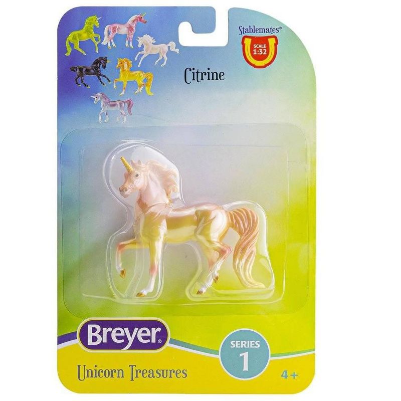 Breyer Animal Creations Breyer Unicorn Treasures 1:32 Scale Model Horse | Citrine, 1 of 2