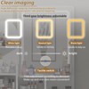 Small Size Left Drawer Makeup Vanity Desk With Cushioned Stool, Power Station, Makeup Table Set with Extra Large Touch Control Sliding LED Mirror - 4 of 4