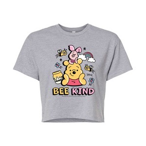 Women's - Disney - Bee Kind Cropped Graphic T-Shirt - 1 of 4