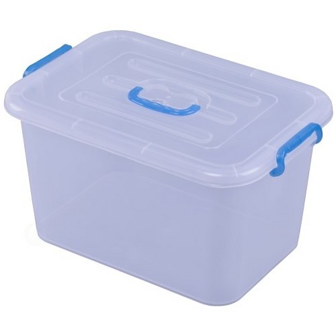 Basicwise Large Clear Storage Container With Lid And Handles : Target