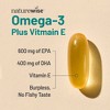 NatureWise Extra-Strength Omega 3 Fish Oil Supplement - 1000mg per Serving - 600 EPA & 400 DHA and Vitamin E - Lemon Flavor, GMO-Free - 4 of 4