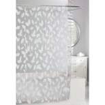 Harvest Leaf Shower Curtain White/Clear - Moda at Home