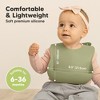 KeaBabies 2-Pack Silicone Bibs For Babies, Food Grade Silicone Baby Bibs for Eating, Feeding, Toddler Bibs, Boys, Girls - 3 of 4