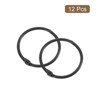 Unique Bargains Carbon Steel Loose Leaf Binder Snap Shower Curtain Rings 12 Pcs - 3 of 4