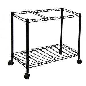 Oceanstar Portable 1-Tier Metal Rolling File Cart - 1 of 4