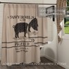 Sawyer Mill Charcoal Pig Shower Curtain 72x72 - 2 of 4