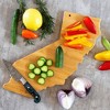 Totally Bamboo California Fish Kiss Cutting Board: Lightweight Bamboo, Multicolored, 11"x14.25", Hand Wash, 1-Year Warranty - 4 of 4