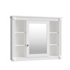 NicBex 35" x 28" Wall Mounted Bathroom Storage Cabinet with Mirror, Modern Medicine Cabinet with 6 Open Shelves for Bathroom, Blue - 4 of 4
