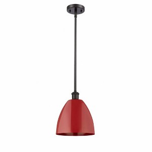 Plymouth Dome - 1 Light Stem Hung Pendant In Industrial Style-10.88 Inches Tall and 9 Inches Wide - 1 of 1