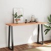 vidaXL Table Top Light Brown 55.1"x19.7"x(0.8"-1.6") Treated Solid Wood Live Edge - 3 of 4
