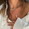 Attop Tennis Necklace 14K Gold Plated Rhinestone Butterfly Choker Necklaces for women Dainty Zirconia Cut Chain 3mm - 2 of 4