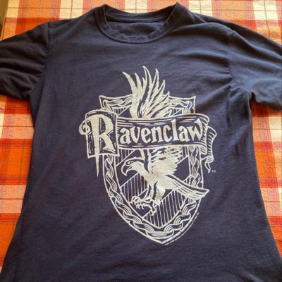 Women's Harry Potter Ravenclaw Line Art Crest T-shirt - Navy Blue - X ...