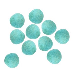 Unique Bargains Home Crafts Handcrafts Project DIY Wool Felt Balls Bead 10 Pcs - 1 of 3