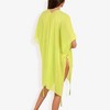 Anna-Kaci Swim Women's Sheer Duster Style Cover-Up With Open Front And Tassel Details- One Size Fits Most, Green - 2 of 4