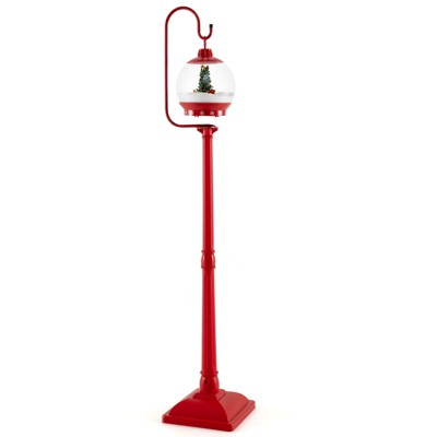 Tangkula 68" Christmas Street Lamp Sound-activated Spinning Street Light Decoration