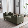 LOVMOR 77.95'' Wide Modern Double-Sided Upholstered Chaise Lounge Indoor, Chenille Fabric Sleeper Sofa Couch With 4 Throw Pillows, Rubberwood Legs - 4 of 4