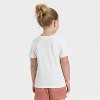 Toddler Girls' Floral Heart Graphic T-Shirt - Cat & Jack™ Cream - 3 of 4