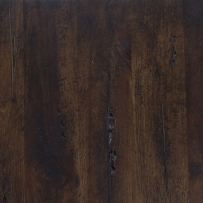 Arcadia 54" Dark Acacia Wood and Metal Coffee Table