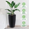 22" Tall Round Planter Set of 2, Self Watering Pots with Built-in Drainage and a Water Level Monitor - 2 of 4