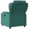 VidaXL Massage Recliner Chair Dark Green Fabric - 4 of 4