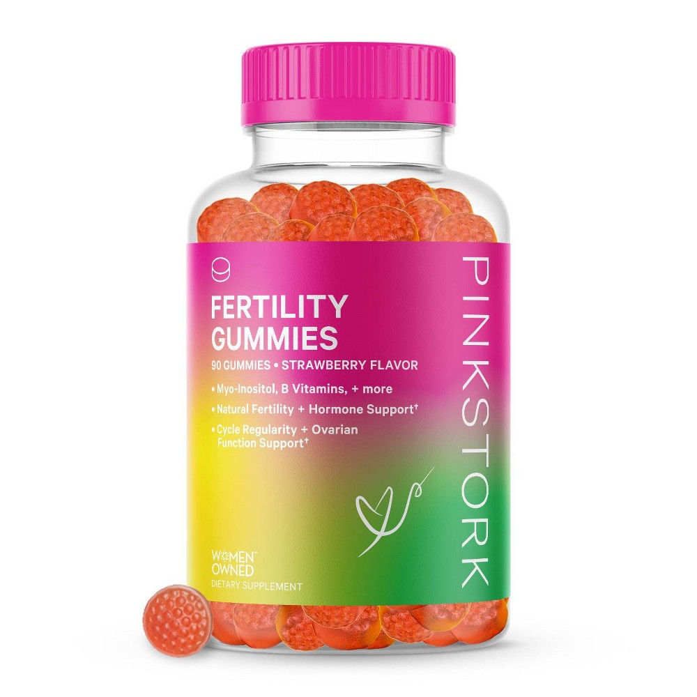 Photos - Vitamins & Minerals Pink Stork Fertility Gummies - 90ct