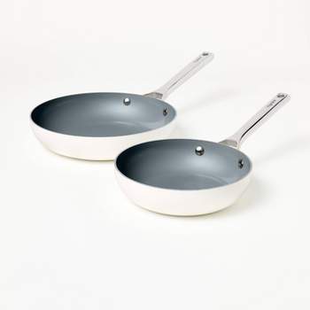 7pc Nonstick Hard Anodized Aluminum Cookware Set Dark Gray - Figmint™ :  Target