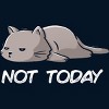 Men's Design By Humans Not Today Cat By EduEly Tank Top - 2 of 3