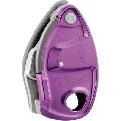 Petzl GRIGRI + Plus Belay Device with Anti-Panic Handle - Rock Climbing Violet : Petzl