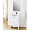 Elegant Lighting Saturn 22 In. Contemporary Furniture: Mirror In Light Grey - 2 of 4