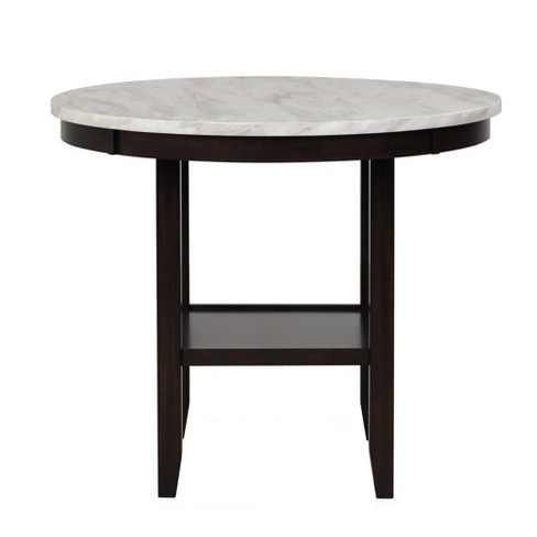 Faux marble discount round dining table