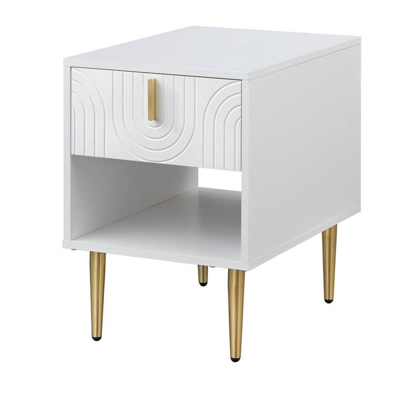 Tabaria Contemporary End Table with Drawer - Lifestorey, 1 of 9
