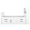 YOOCOZZ Twin Size Captain Platform Bed Frame with Storage Bookcases and Shelves,Four Drawers - 4 of 4