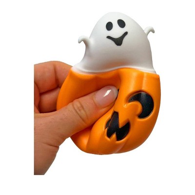 Big Time Toys Halloween Squish Pop Fidget Toy Ghost Pumpkin