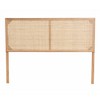 bali & pari Queen Aurelia Bayur Wood and Rattan Headboard: Bohemian Design, Wall or Frame Mount, Adjustable Height - 3 of 4
