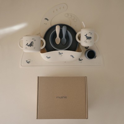 Mushie Deluxe Feeding Kit (Whales/Tradewinds)