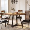 Acekool 43 Inch Round Dining Table Set for 4, 5 Piece Kitchen Table and Upholstered Chair Set, Space Saving - 4 of 4