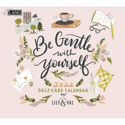 2022 Wall Calendar 12 Month 13.4"x24" Be Gentle with Yourself - Lang