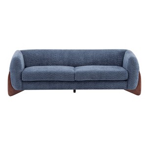 Christopher Knight Home Mia 82.75" Boucle Fabric 3 Seater Sofa Navy Blue - 1 of 4