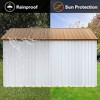NicBex 10x12Ft Metal Garden Sheds, Outdoor Storage Sheds, Gazebos with a Practical Pent Roof, Carports for Garden, Patios, Lawns - 4 of 4