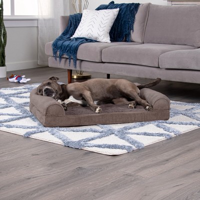 Driftwood Brown Large Orthopedic Foam Sofa Dog Bed