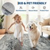 Modern Abstract Area Rug Machine Washable Non Slip Stain Resistant Pet Friendly Perfect for Living Room Bedroom Kitchen - 4 of 4
