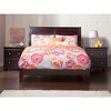 AFI Furnishings Portland Full Traditional Bed with Open Footboard and Turbo Charger in Espresso - 3 of 4