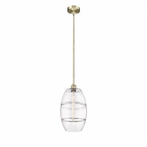Vaz - 1 Light Stem Hung Mini Pendant In Industrial Style-18 Inches Tall and 10 Inches Wide - 1 of 1