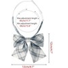 INSPIRE CHIC Women's Pre-tied Plaid Adjustable Elastic Band Casual Bow Ties - 2 of 4
